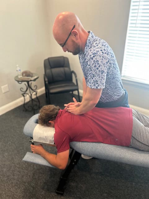 First Visit Offer 3 Stress relief chiropractic adjustment for back pain at Antignolo Chiropractic.